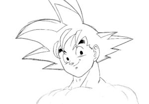 Como desenhar o Goku fácil passo a passo iniciantes