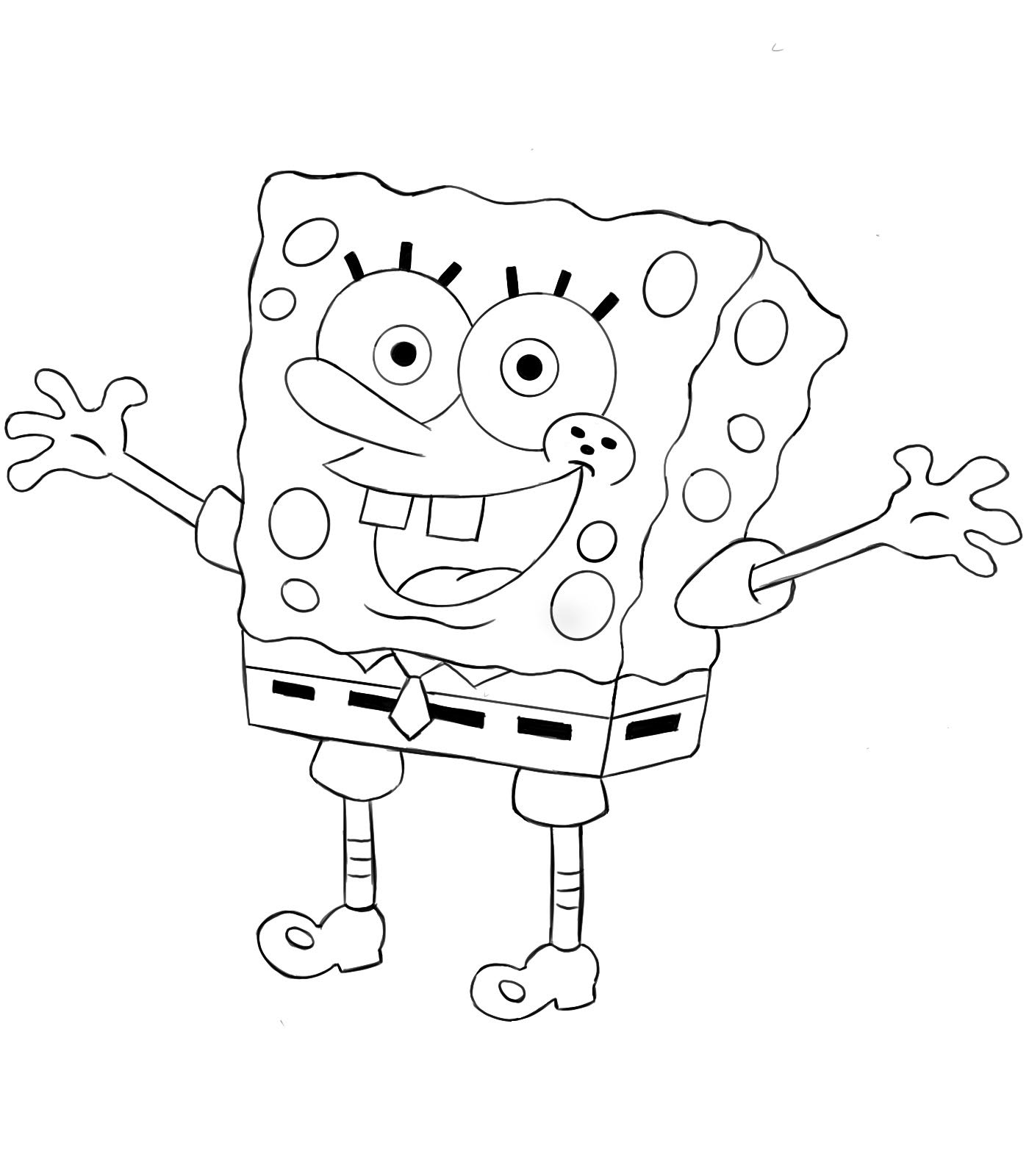 Como Desenhar O Bob Esponja Passo A Passo Iniciante