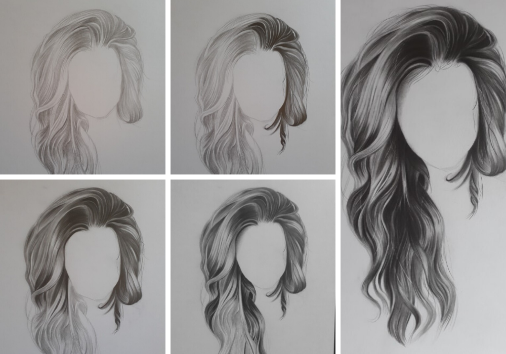 Como Desenhar Cabelo Realista Sem Dificuldade Passo A Passo