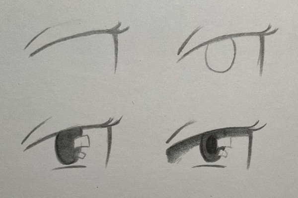 como desenhar olho de anime - Como desenhar rosto de anime/mangá feminino e masculino