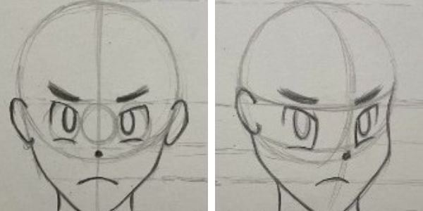 Como desenhar boca de anime - Como desenhar rosto de anime/mangá feminino e masculino