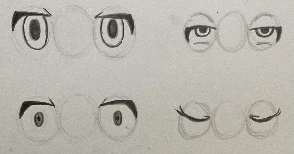 como dar expressao aos olhos de anime - Como desenhar rosto de anime/mangá feminino e masculino