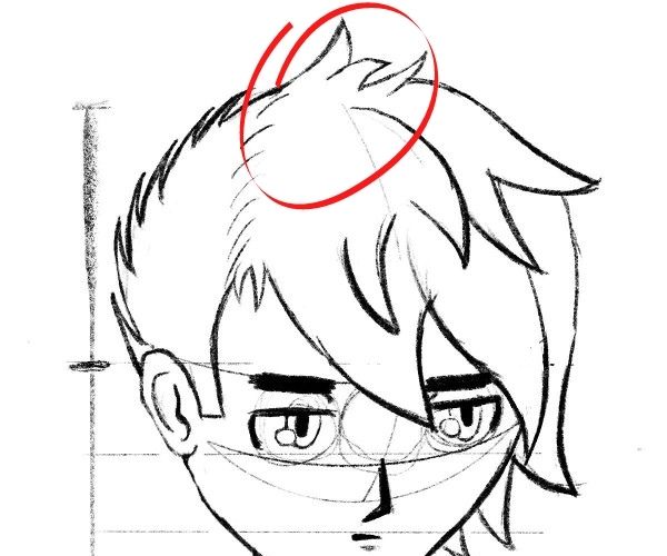 como desenhar cabelo de anime e manga - Como desenhar rosto de anime/mangá feminino e masculino
