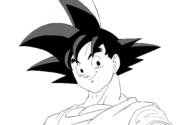 Desenho do goku passo a passo - goku desenho a lapis passo a passo