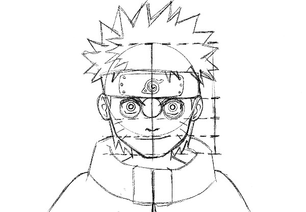 Como desenhar Naruto - Aprenda passo á passo