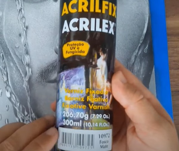 spray fixador acrilex - Tecnica de desenho realista - As melhores e mais eficazes
