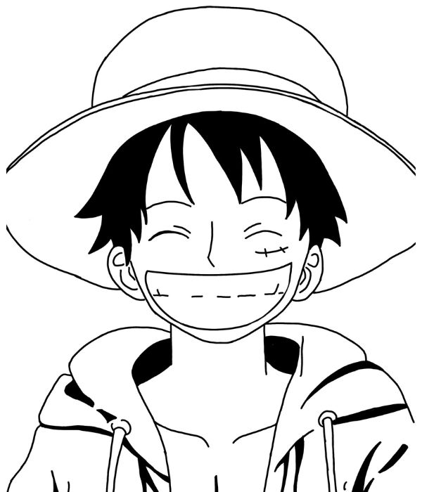 COMO DESENHAR O LUFFY 