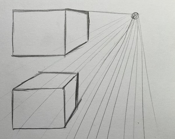 exercicio de desenho cubo em perspectiva - Exercícios de desenho para iniciantes - para qualquer modalidade
