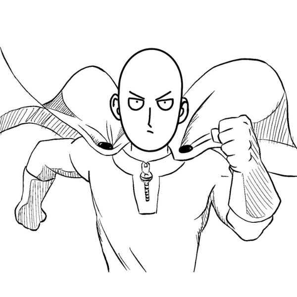 como desenhar o saitama passo 11 - Como desenhar o Saitama em 11 etapas rápidas