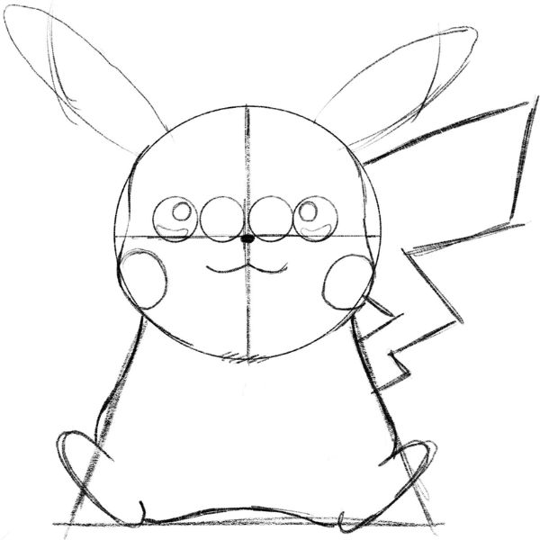 como desenhar o pikachu 6 - Como desenhar o Pikachu - em somente 9 passos!