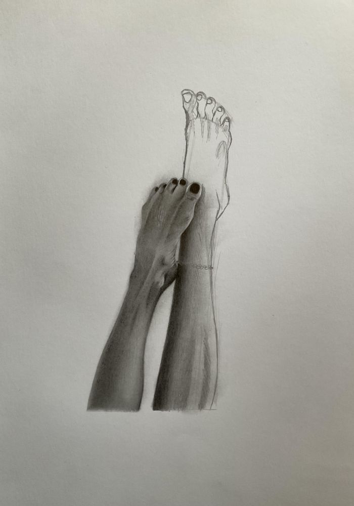 como desenhar pe 6 - Como desenhar pé - Passo a passo de pé realista