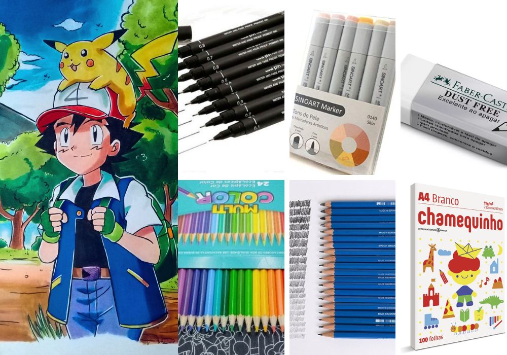 materiais para desenhar manga - Materiais para desenhar mangá (top 6) - aprenda a desenhar anime
