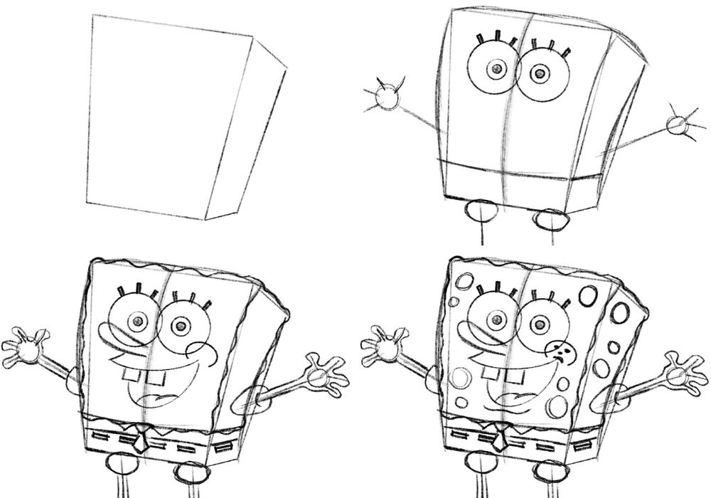 Como Desenhar O Bob Esponja How To Draw Spongebob Sla 6847