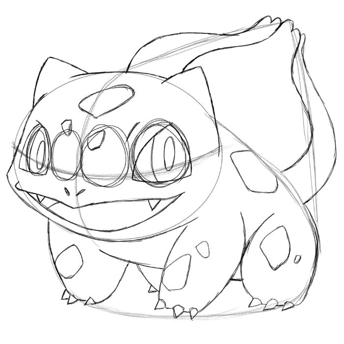 Como desenhar o BULBASAUR [Pokémon]