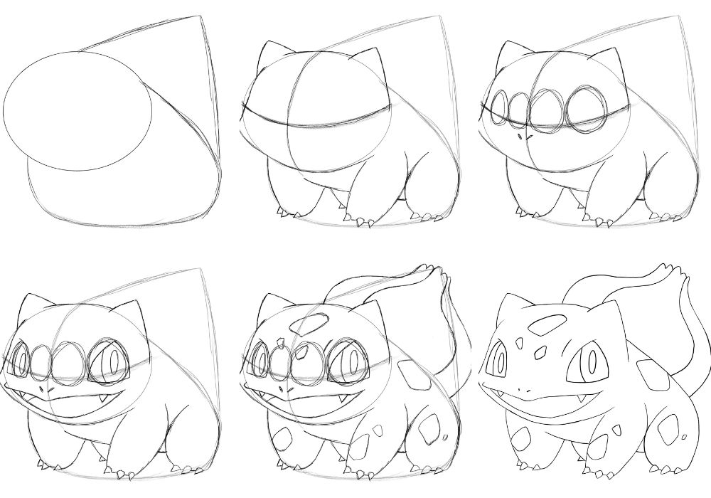 Como desenhar o Bulbassauro Como desenhar o Bulbasaur - Como desenhar o Bulbassauro - Bulbasaur passo a passo