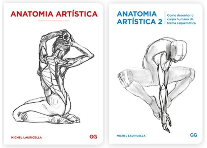 Anatomia artistica 1 e 2 - Livros de desenho - Seleção dos melhores, para iniciantes
